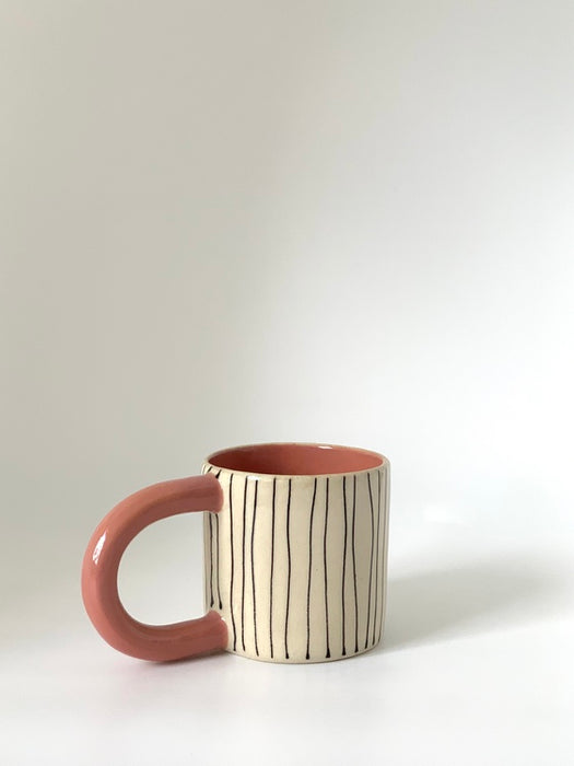 STRIPED PADLOCK MUG - LAX