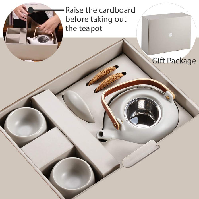 Grey Zen Tea Pot Set