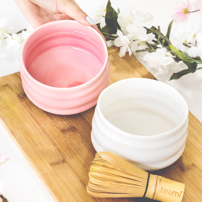 Ceramic glossy pink matcha kit – Parinmi